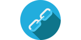 Icon Kettenglied Blau