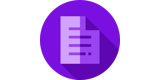 Icon Dokument Violett