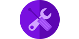 Icon Werkzeug violett